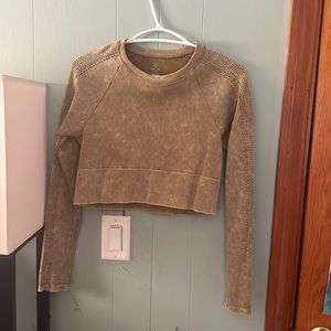 Ribbed cropped long sleeve from Aerie